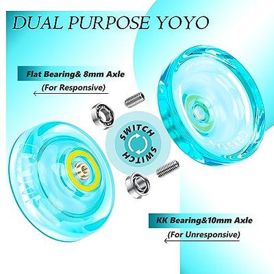 MAGICYOYO Professional Crystal Yoyo K2, Responsive Yoyo for Kids, Plastic Yoyo  Professional Beginner Yo yo with Unresponsive Yoyo Bearing for Intermediate  + 12 yo-yo Strings+Yo Yo Bag (Crystal Blue) - Yahoo Shopping