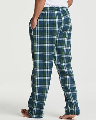 Men's Classic Holiday Plaid Flannel Pajama Pants - Little Blue