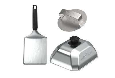 Griddle Spatulas for Flat Tops - Stainless Steel Restaurant Turner - Smash Burger Flipper Spatula - Metal Grill Scraper