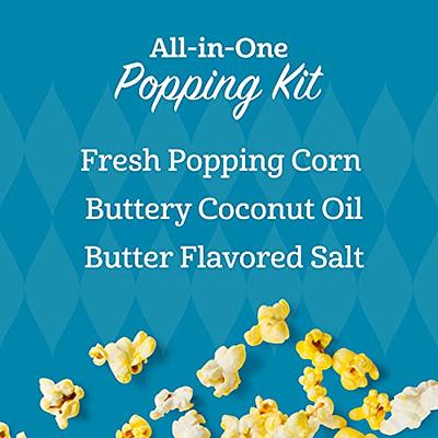 Popcorn Popper Kit - All In One Buttery Popcorn 8 oz