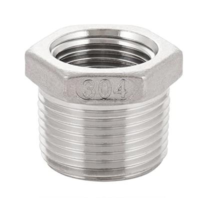 Happyreise Stainless Steel Reducer Hex Bushing,1/2 Male NPT to 1/4 Female  NPT,Reducing Bushing Pipe Fitting 2 Pack - Yahoo Shopping