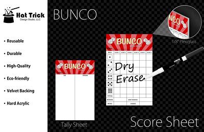 Premium Dry Erase Score Sheet for Qwixx Game Sturdy Acrylic 