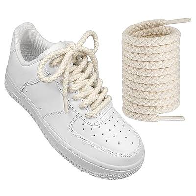 Endoto Round Rope Shoe Laces Thick Cotton Shoelaces Strings for Air Force  1, Air Jordan,Dunk Chunky Twisted Shoelaces Sneaker Shoes(Color:Beige,Size:7MM-60Inch)  - Yahoo Shopping