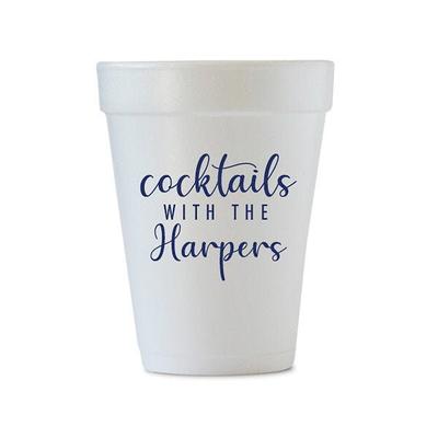 Lake House Cups, Lake Party Cups, Personalized Foam Cups, Housewarming Party  Cups, Housewarming Gift, Monogramed Foam Cups, Styrofoam Cups 