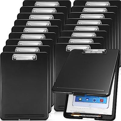 Ctosree 18 Pieces Clipboard with Storage Plastic Storage Clipboard Nursing  Clipboard Foldable Clip Boards with Storage Clipboard Storage with Metal  Clip, 9.5 x 13.5 Inch (Black) - Yahoo Shopping