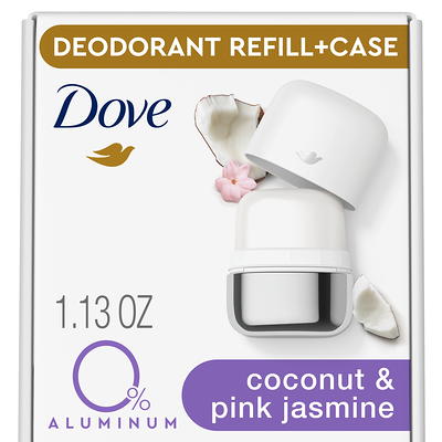 Dove Refillable Deodorant 0% Aluminum Refillable Deodorant Starter Kit  Coconut & Pink Jasmine, 1.13 oz - Yahoo Shopping