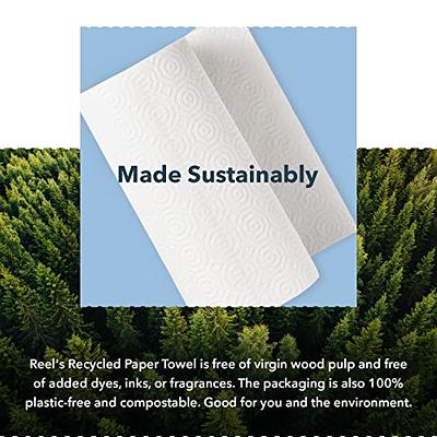 KitchLife Reusable Bamboo Paper Towels - 1 Roll 4 Months Supply, Blue,  Sustainable Gift with Box, Washable and Recycled Kitchen Rolls, Eco  Friendly and Biodegradable 1 Count (Pack of 1) 1 x Blue