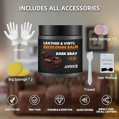 Advanced Leather Repair Gel, Professional DIY Leather and Vinyl Repair Kit,  Liquid Leather Repair Kit, Leather Repair Cream for Furniture, Boat or