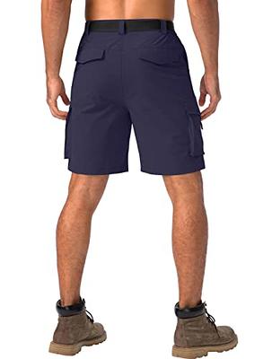 Men's Hiking Cargo Shorts Stretch Tactical Shorts for Men with 8
