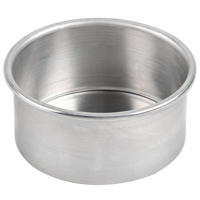 Choice 8 x 3 Round Straight Sided Aluminum Cake Pan