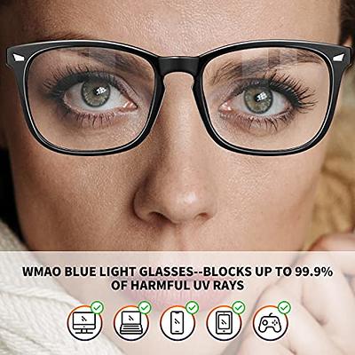 Computer Glasses Square Eyeglasses Blue Blocking Light Frame