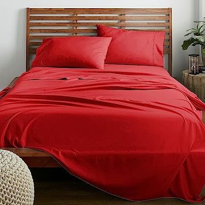 American Home Collection Full Size 4 Piece Sheet Set - Extra Soft Microfiber,  Breathable, Wrinkle and Fade Resistant Luxury Bedding - Deep Pockets - Easy  Fit - Red Oeko-Tex Sheets - Yahoo Shopping