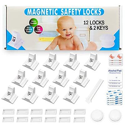 TYRY.HU Magnetic Cabinet Locks for Children Proofing;Invisible Child Safety  Cupboard Lock Set for Cabinet and Drawer to Protect Baby Kids Home Safety