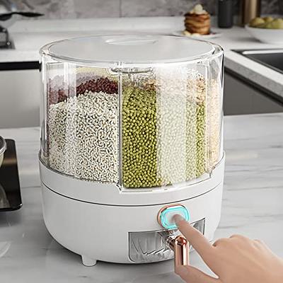 Wall-Mounted Dry Food Dispenser 6-Grid Cereal Dispensers Food Storage  Container - China Clear Food Container and Food Saver price