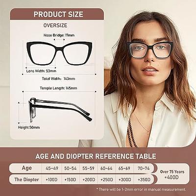 JAWSOCK 4 Pack Reading Glasses Blue Light Blocking for Women,Designer Cat  Eye Frame Ladies Computer