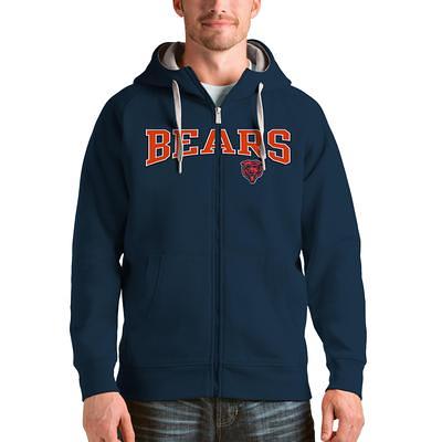 Chicago Bears Antigua Logo Victory Pullover Hoodie - Navy