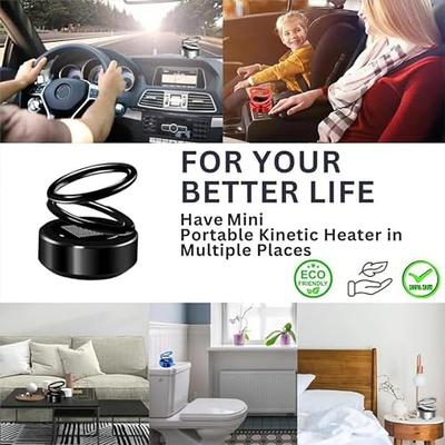 Portable Kinetic Molecular Heater,Kinetic Heater for Vehicles, Auto  Portable Kinetic Heater, Auto Rotating Solar Double Ring Heater for Room,  Ehicles