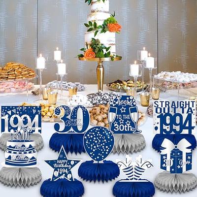 LINAYE 30th Birthday Decorations for Men - Blue and Silver Honeycomb  Centerpieces for 30 Year Old Birthday Party 30th Birthday Centerpieces for  Table Thirty Birthday Vintage 1994 Decorations Decor - Yahoo Shopping