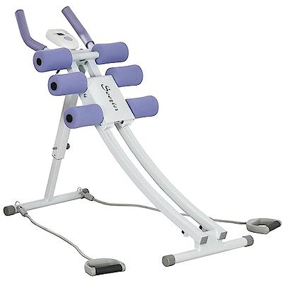 Total Crunch Exercise Machine Squat Machine Abs Trainer w/ Adjustable Seat