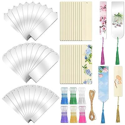 85PCS Acrylic Wooden Bookmarks Blank, 30Pcs Clear Acrylic Craft Bookmarks +  24 Pcs Wood Bookmarks with 30Pcs Colorful Tassels for DIY Projects Book  Marker Present Gift Tags Craft Transparent Bookmarks - Yahoo Shopping