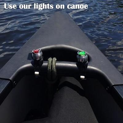 2 Pieces LED Boating Lights Kayak Navigation Lights Portable LED