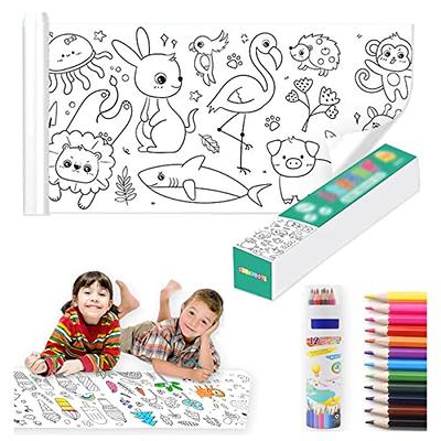 Coloring Paper Roll Rich Patterns Dinosaur World Wall Coloring