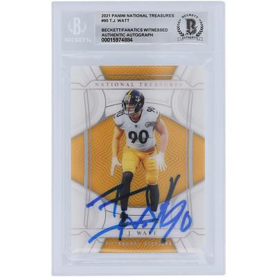 T.J. Watt Pittsburgh Steelers Mini Helmet Card Display Collectible