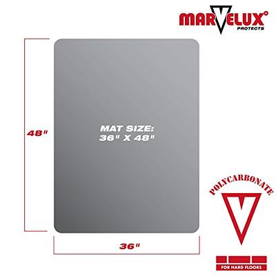 Marvelux 36 x 48 Polycarbonate (PC) Lipped Chair Mat for Hard Floors