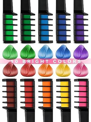 New Hair Chalk Comb for Girls Kids, Washable Temporary Hair Color Dye for  Kids Age 5 6 7 8 9 10+ Birthday Party Gift Cosplay DIY, Christmas (White &  Pink & Purple) - Yahoo Shopping