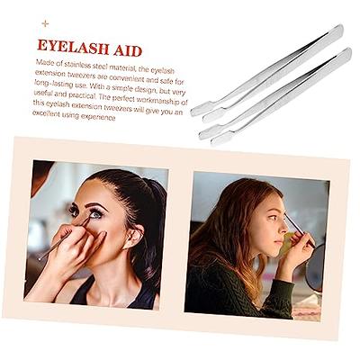 FOMIYES 6pcs Stainless Steel Tweezers Sticker Tweezers Hobby