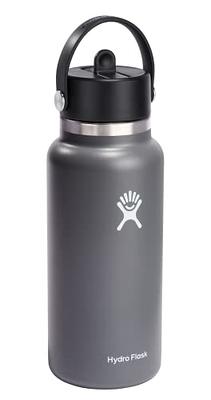 Hydroflask 32 oz Wide Mouth Bottle w/ Straw Lid - Stone