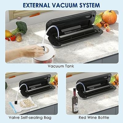 Vacuum Sealer Machine 80Kpa Food Vacuum Sealer for Food Storage Food Sealer  Machine 5-in-1