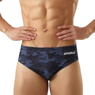 Onvous Men's Swimsuit Briefs, Swimming Briefs for Training and Bathing