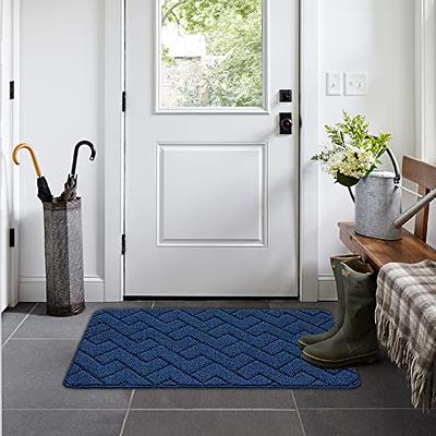 Indoor Doormat,Front Back Door Mat Rubber Backing Non Slip Door Mats,Large  Size Absorbent Resist Dirt Entrance Doormat Inside Floor Mats Rugs for  Entryway Machine Washable Low-Profile 