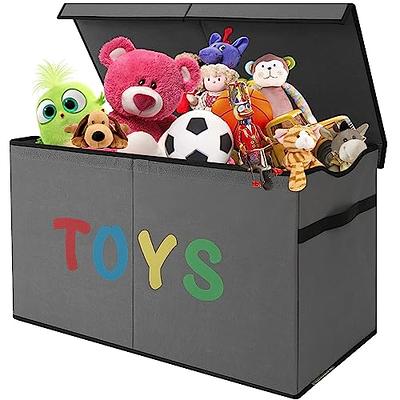 Toy Box Chest Storage Organizer for Boys Girls - Large Kids Collapsible Toy Bins Container with Lids and Handles for Bedroom ,Playroom,Nursery,Clothes