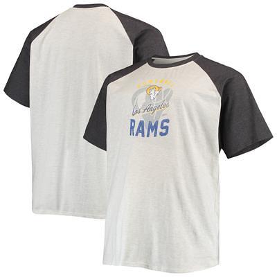 Men's Nike White/Royal Los Angeles Rams Throwback Raglan Long Sleeve T-Shirt