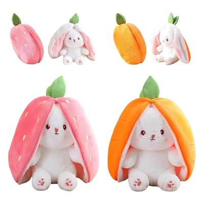 Mukorolee 2Pcs Soft Toy - Strawberry Bunny Plush Easter Bunny