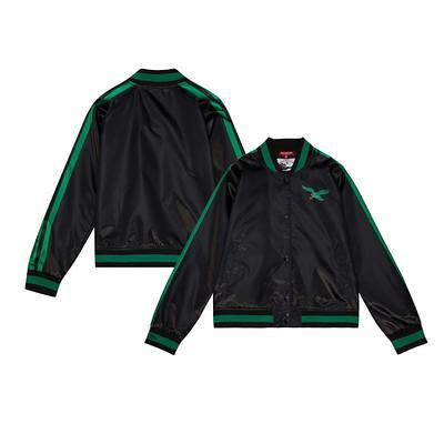 Men's Black Philadelphia Eagles Coaches Classic Raglan Full-Snap Windbreaker  Jacket