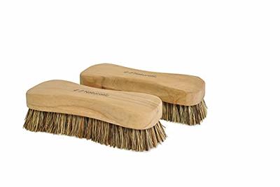 NATURAL 100% WOODEN HAND CLEANING BRUSH Stiff Hard Bristle Sweeping  Scrubbing