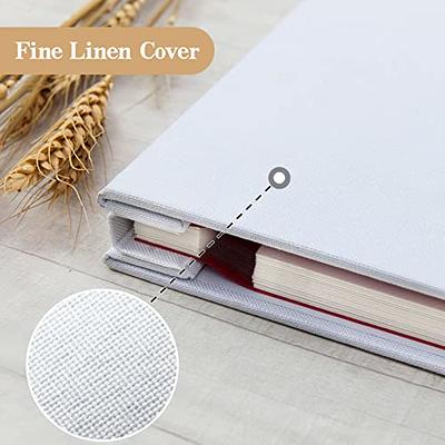 Vienrose Large Photo Album Self Adhesive for 4x6 8x10 10x12 Pictures Linen  Scrapbook Album DIY 40 Blank Pages with A Metallic Pen - Yahoo Shopping
