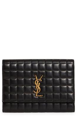 Saint Laurent Monogramme Logo Leather Flap Wallet, Nordstrom