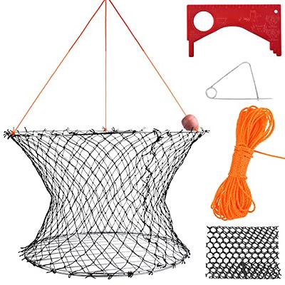 A1FISHER Double Ring Crab Trap Steel Ring Crab Net 24 Top Ring