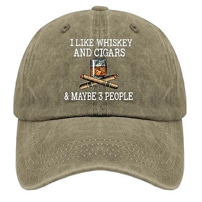 I Like Whiskey and Cigars and Maybe 3 People Golf Hat Music Hat Hat for  Women Gifts for Mom Outdoor Caps - Yahoo Shopping