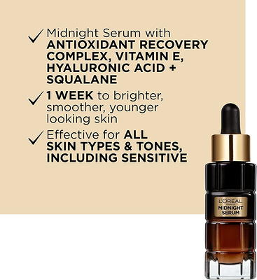 L'oreal Paris Age Perfect Cell Renewal Midnight Serum Anti-aging Complex -  1 Fl Oz : Target