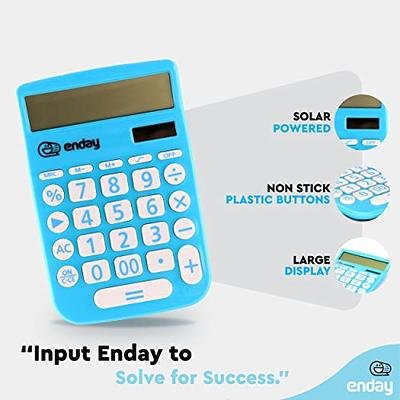 Calculator for Students Blue, Basic Calculator 12 Digits Solar