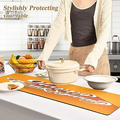 Kigai Happy Thanksgiving Trivet Table Runner,11.8 ×39.37in Heat