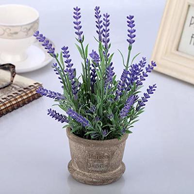 Artificial lavender flowers artificial Lavender Decor Fake Lavender Plant  in Pot Purple Potted Faux Flowers for Rustic Home Bathroom Table  Centerpieces Wedding artificial lavender Decor lavender plant - Yahoo  Shopping