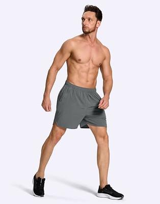SERAMY Mens Running Shorts 5 Inch Quick Dry Lightweight Gym Workout Athletic  Training Shorts for Men with Zipper Pockets No Liner Grey XL - Yahoo  Shopping