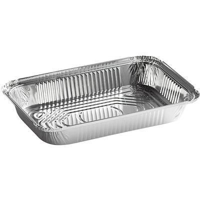 Choice 1 1/2 lb. Oblong Shallow Foil Take-Out Container - 500/Case