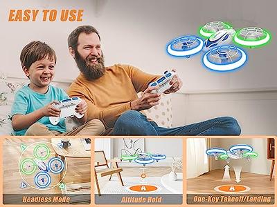  Heygelo Mini Drones for Kids, LED RC Drone Flying Toys